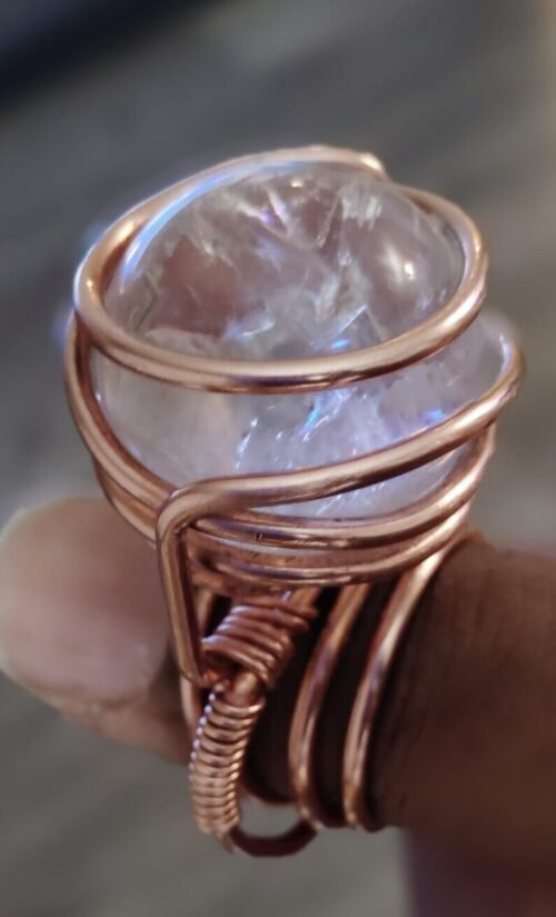 AA Clear quartz ring