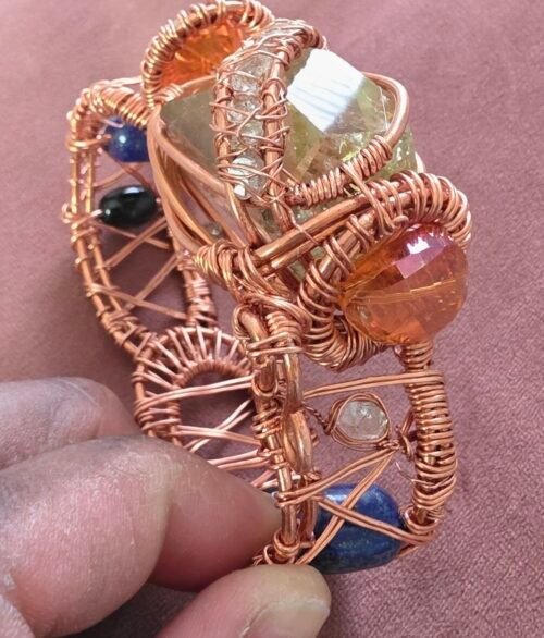 Naranja turmalina pulsera (Tourmaline quartz bracelet)