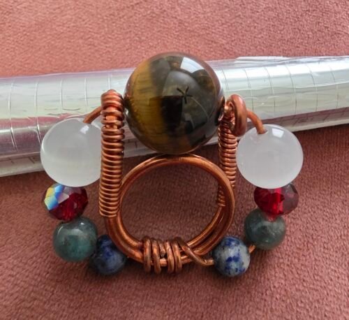 Multicolor stone ring