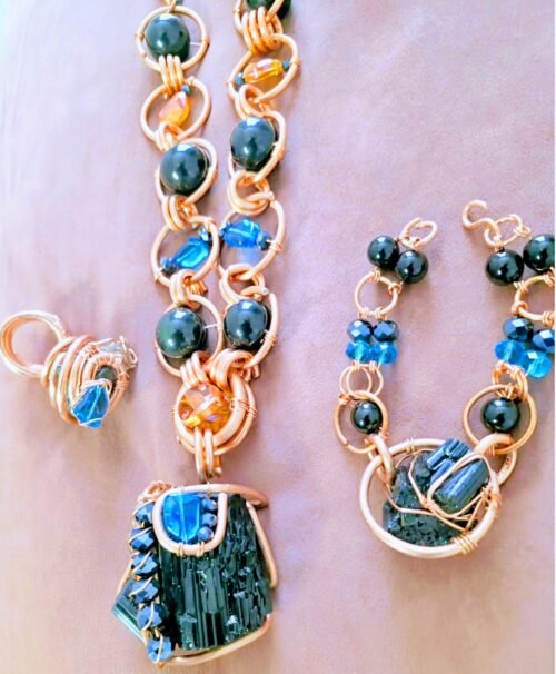 Black tourmaline 3 piece