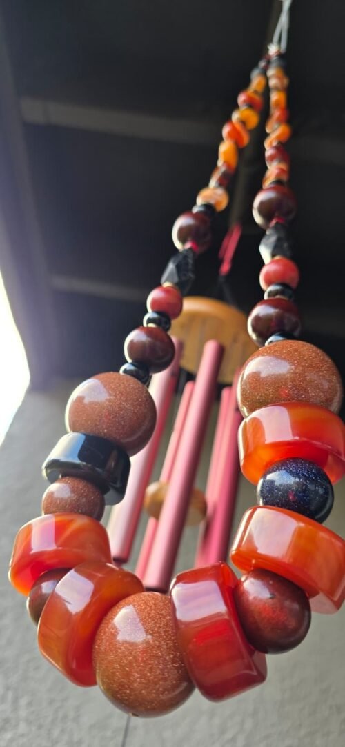 Sunstone, red jasper and carnelian Jumbo NECKLACE